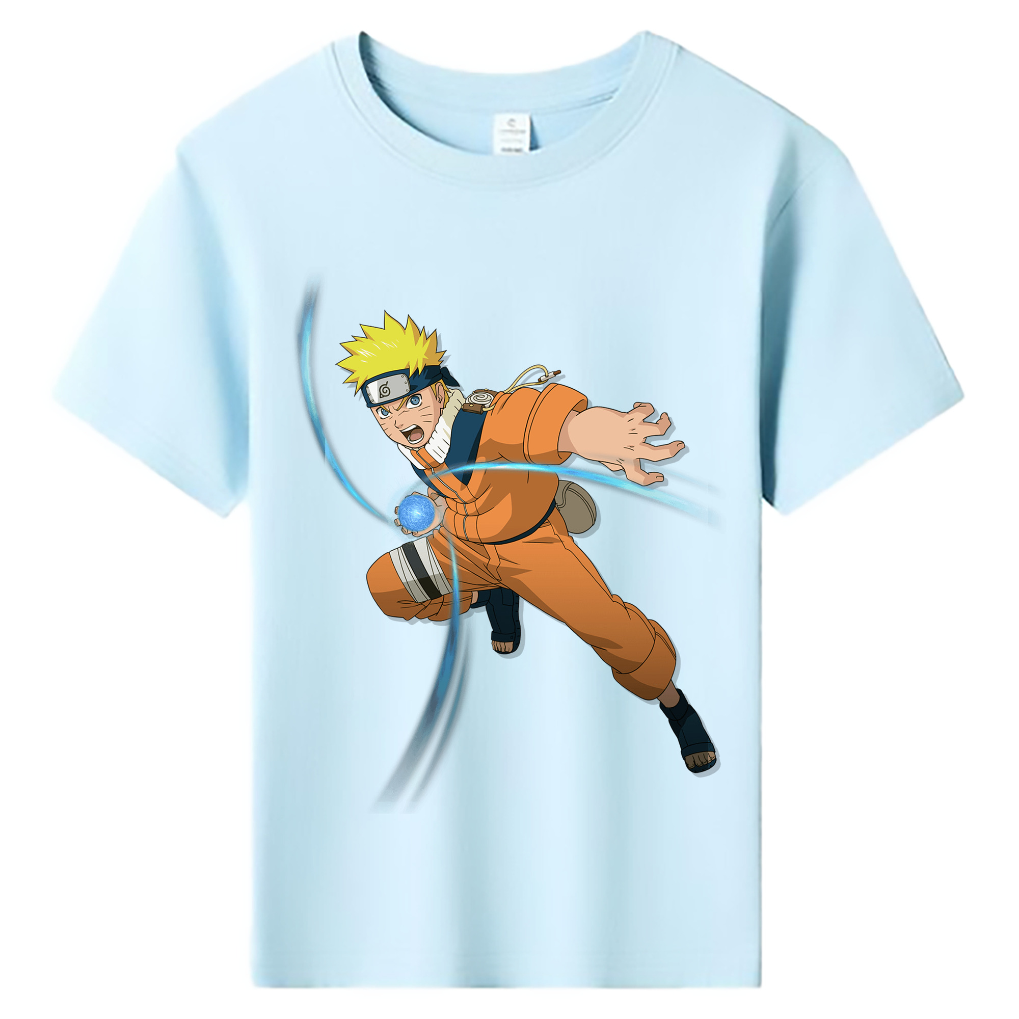 （画像用） NARUTO -ナルト- うずまき ナルト Uzumaki Naruto 綿100％キッズTシャツ（フロントプリント）